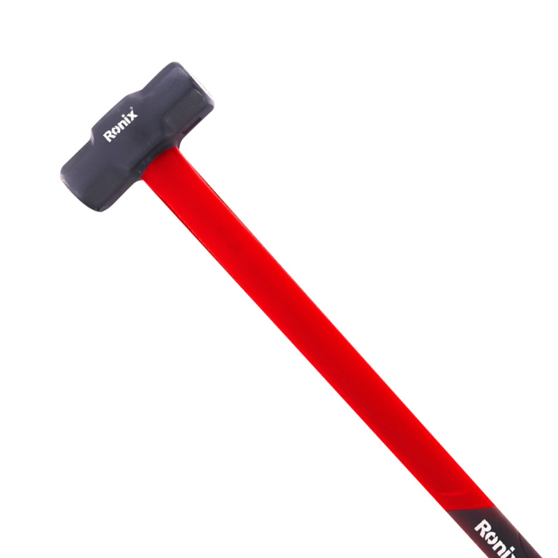 Ronix Rh-4746 6LB Sledge Hammer Quality Shock-Resistant Fiberglass Handle Sledge Hammer Steel Head Sledge Hammer