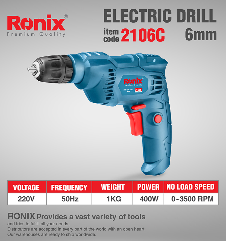 Brushless Performance Blue Electric Drill for Homeowners