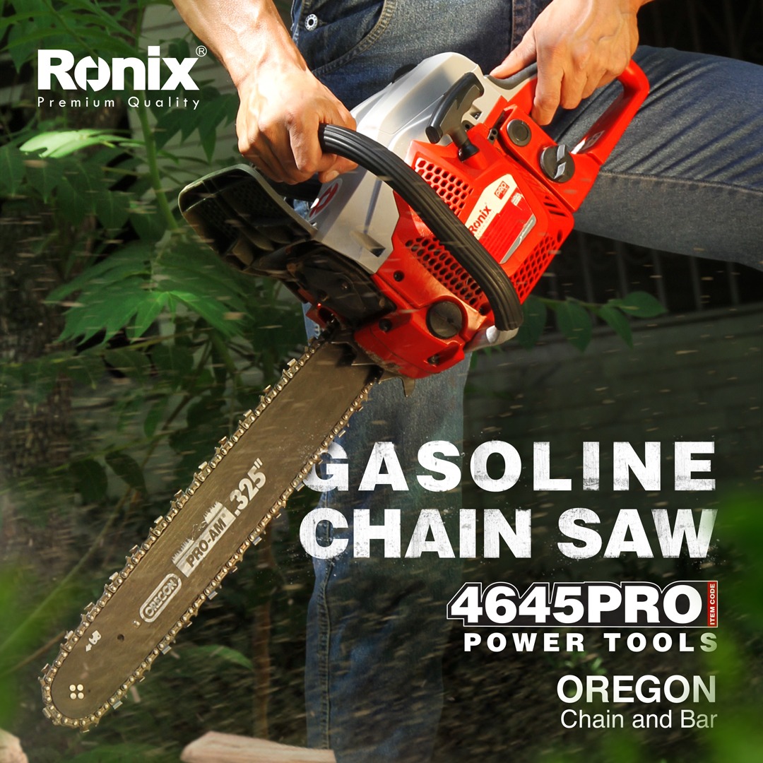 General Purpose Hardware Vibrating 1800W Gasoline Chain Saw for Trees